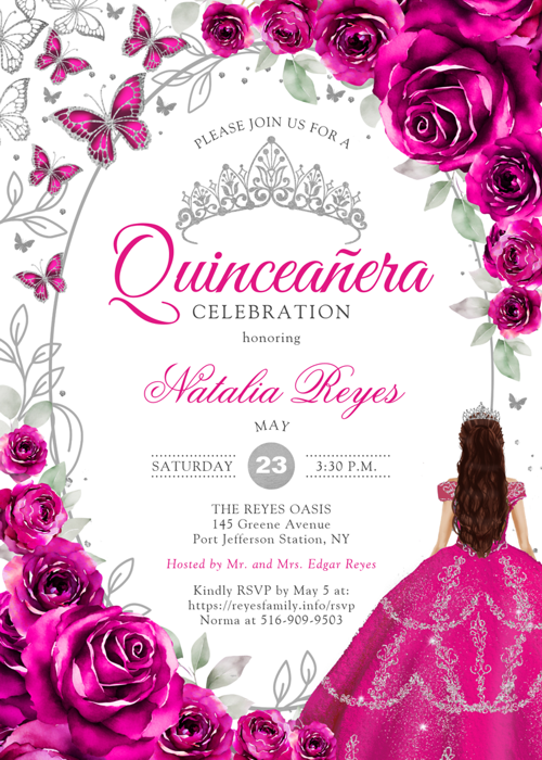 Natalia's Quince Invitation